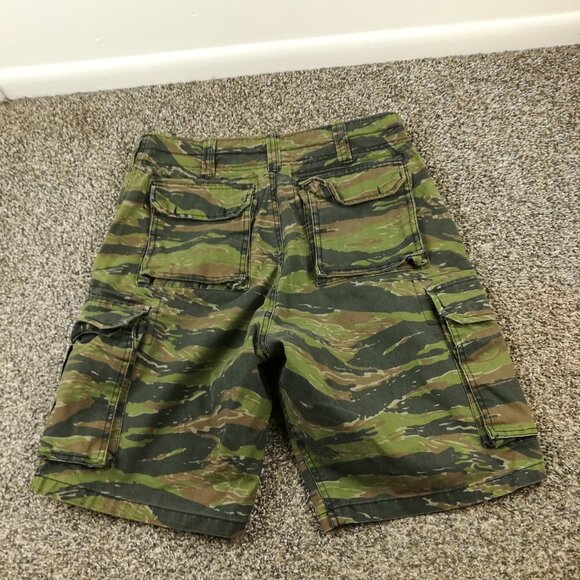 Vintage Tiger Stripe Camo Shorts Rothco BDU Military Cargo Mens Medium - Picture 4 of 8